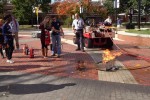 UConn Firefighters teaching students how to put out fires Thumbnail
