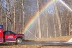 firetruck creating rainbow Thumbnail