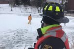 Firefighters training in the snow Thumbnail